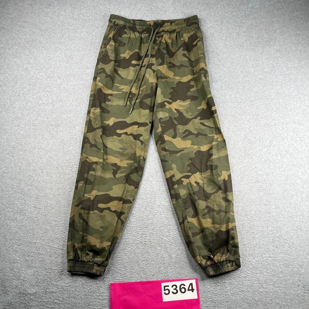 Womens Forever 21 Camoflauge Lightweight Pants Draw String Elastic Waist Small